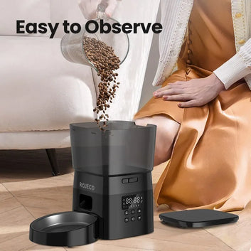 ROJECO Smart Automatic Pet Feeder for Cats